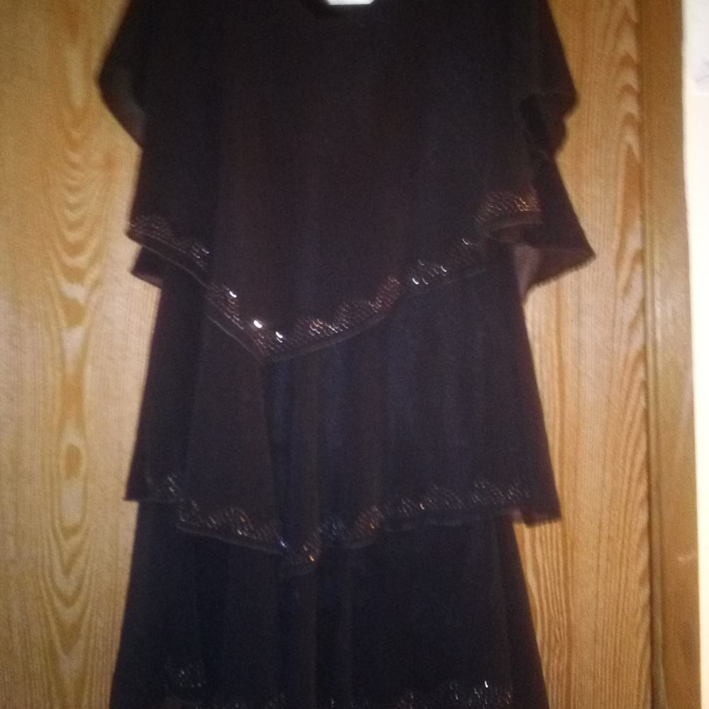 Black frilly dress